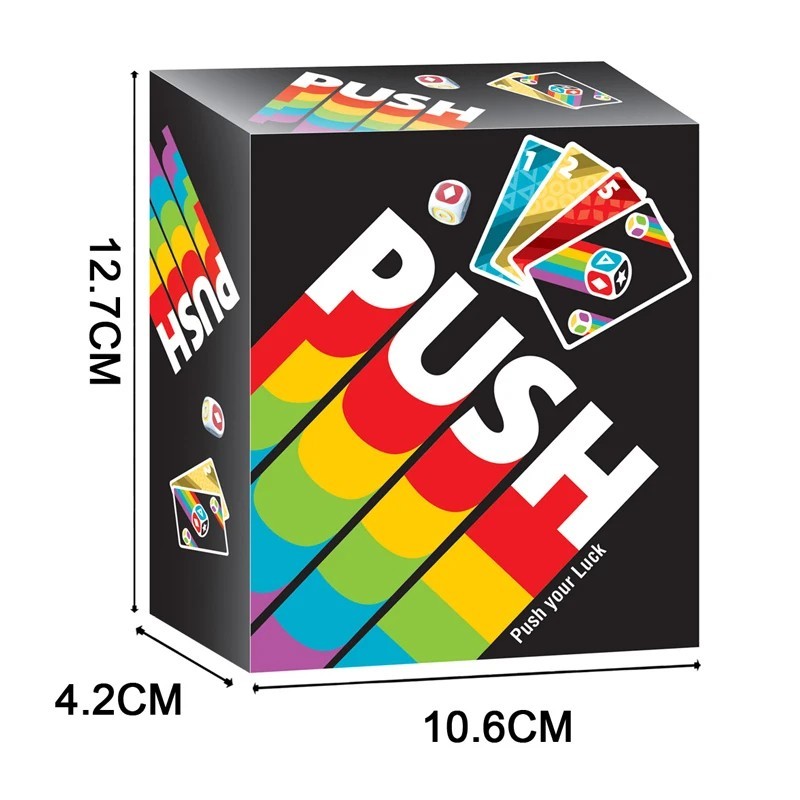 Push Card Game Family Strategy Board Game Adults Teens 2 6 Players Age 8 Plus