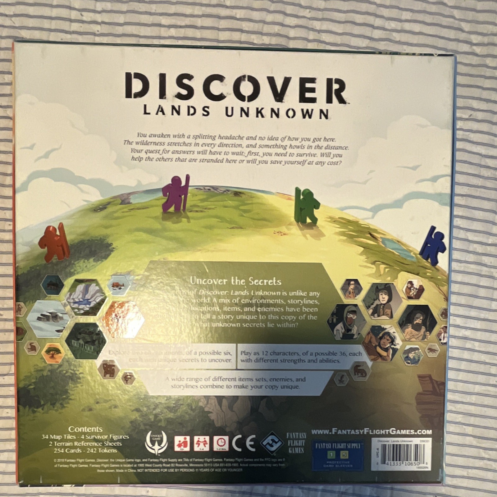 Fantasy Flight Games Discover: Lands Unknown Unique Board Game 1-4 Players