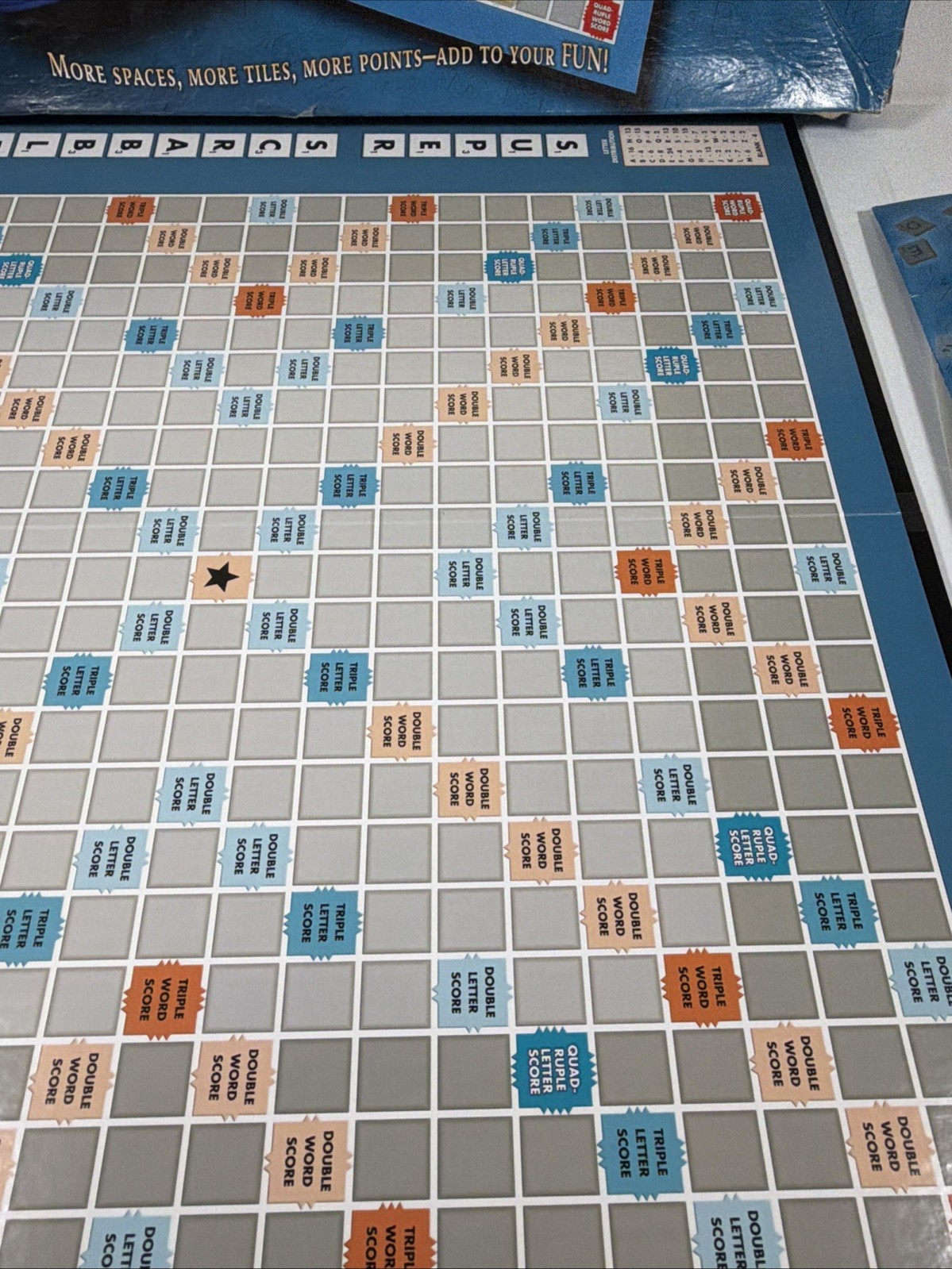 Super Scrabble Board Game by Hasbro – 2004 – 100% Complete with All 200 Tiles!
