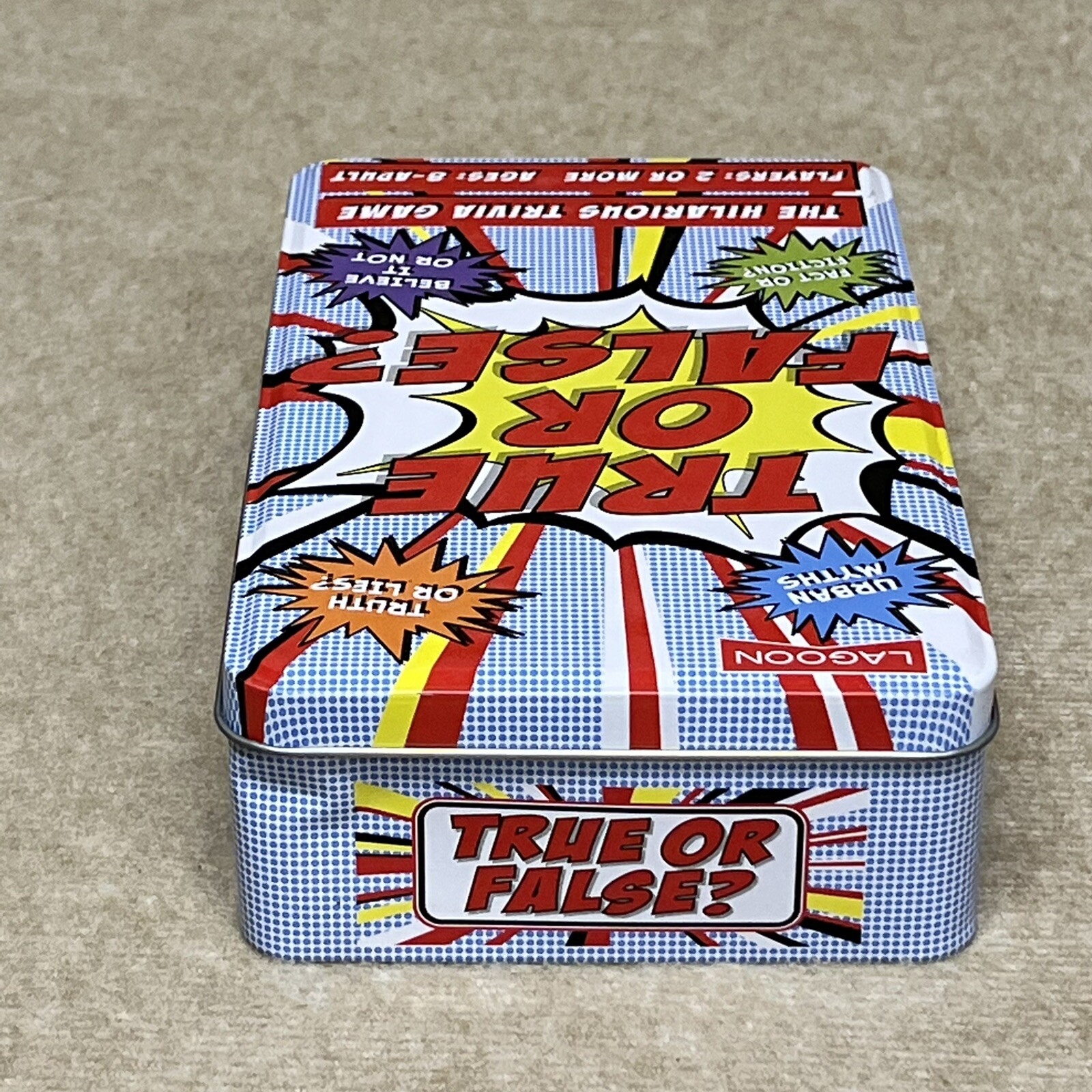 True or False Hilarious Trivia Game By Lagoon Group Imperfect Box Sealed Cards