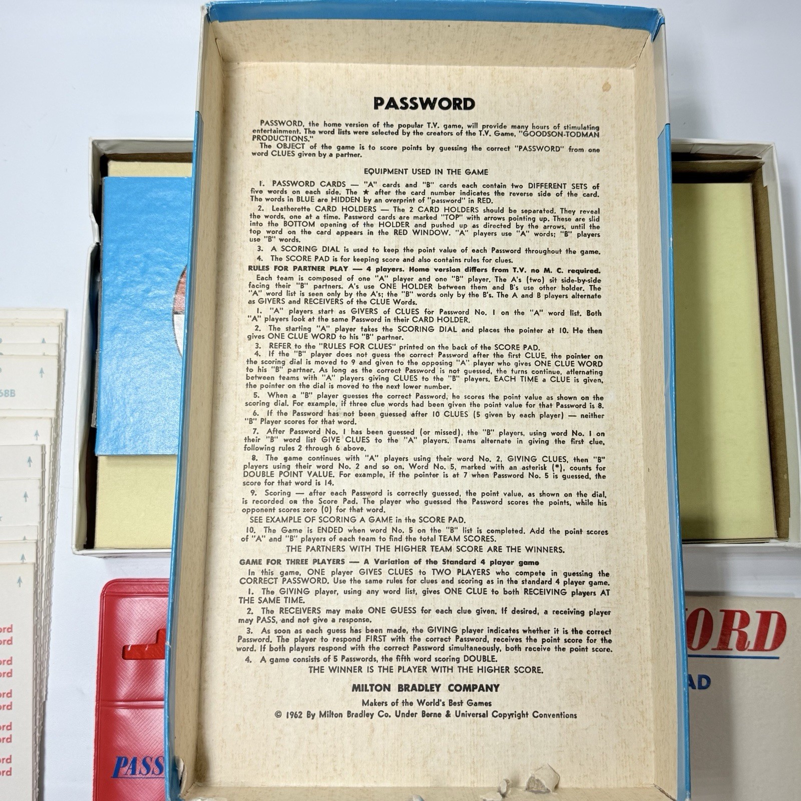VINTAGE Password 12th Edition COMPLETE Milton Bradley 1970 Game #4260