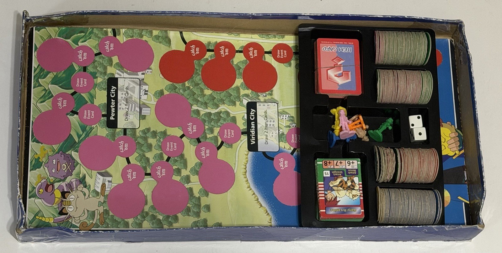 Vintage Hasbro Pokemon Master Trainer Game Board 1999 Edition *Read Description