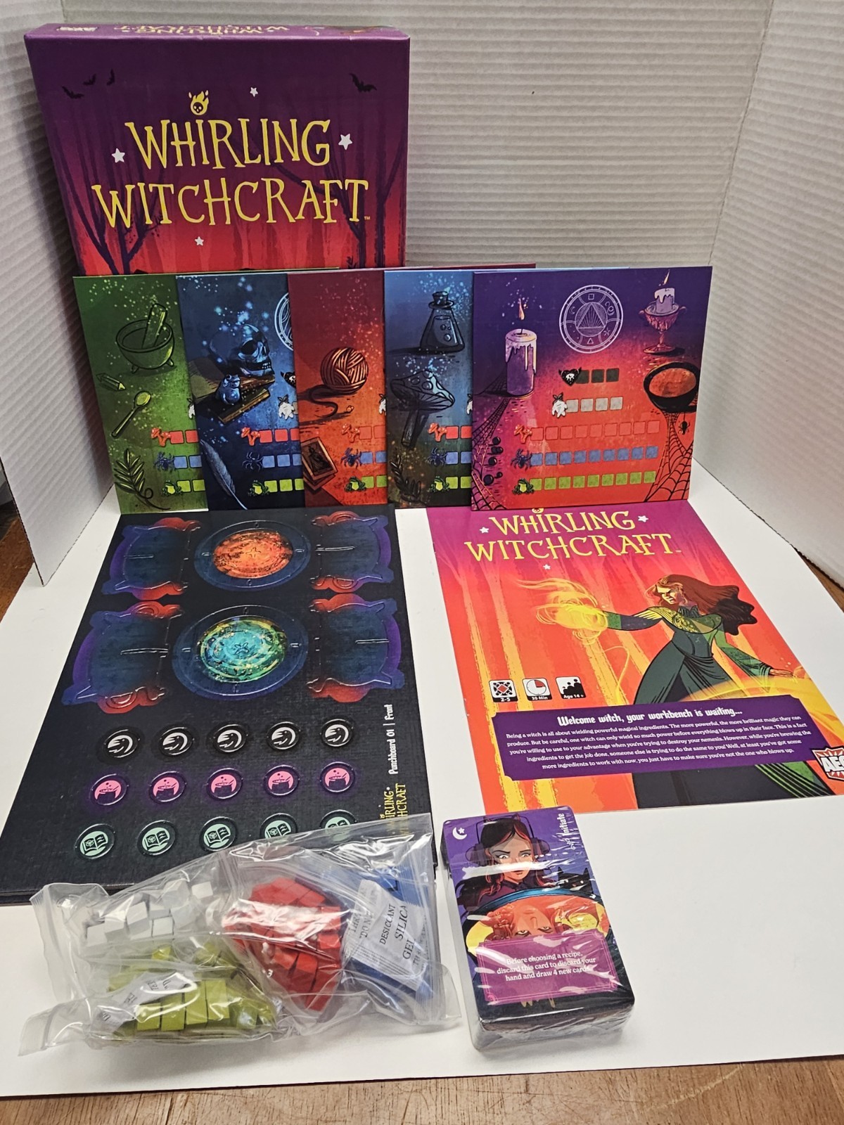 NIB Whirling Witchcraft Board Game by AEG 2021 Cauldron Recipes Ages 14+