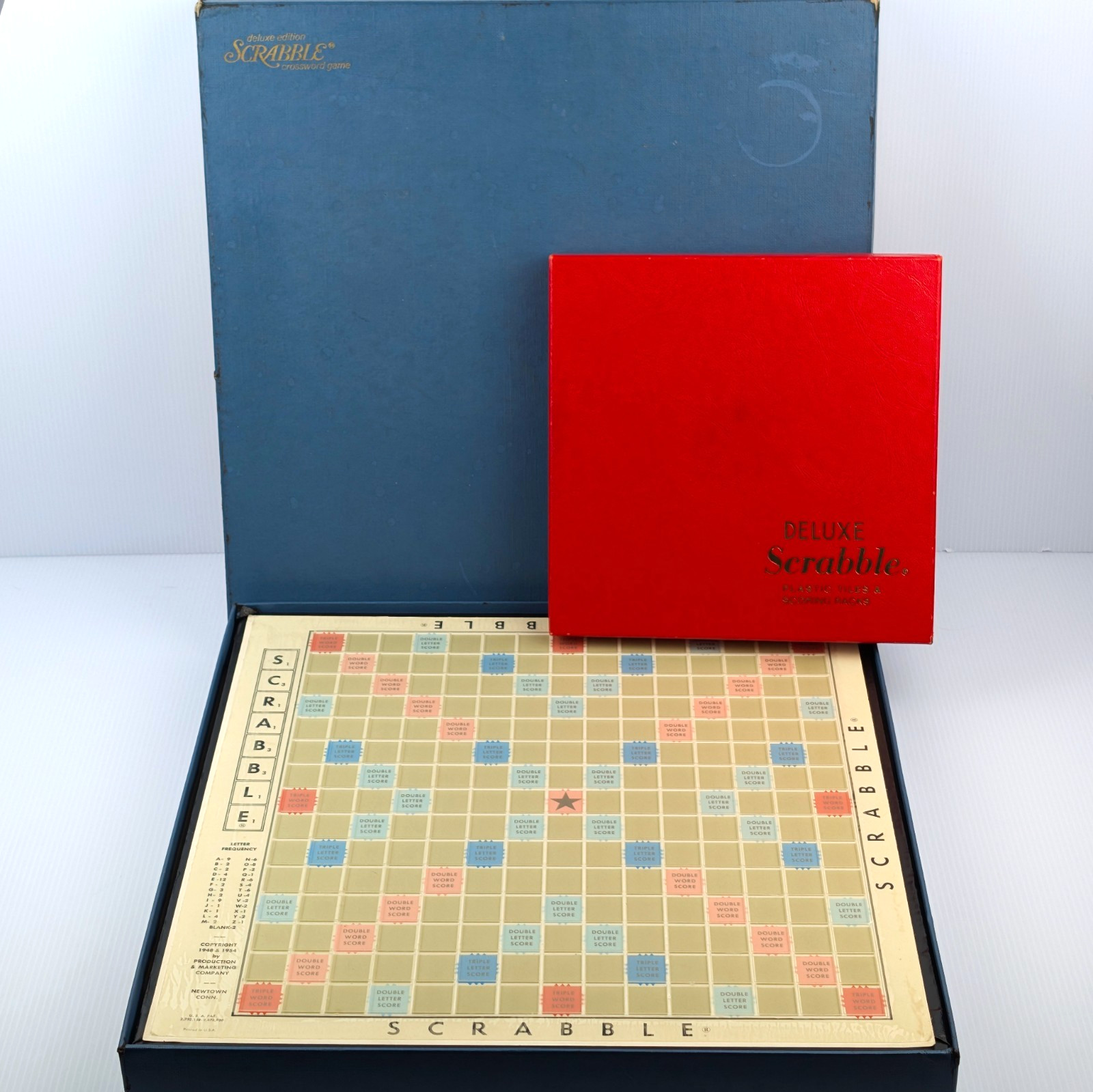 1966 Selchow/Righter DELUXE SCRABBLE Game Turntable 100% COMPLETE