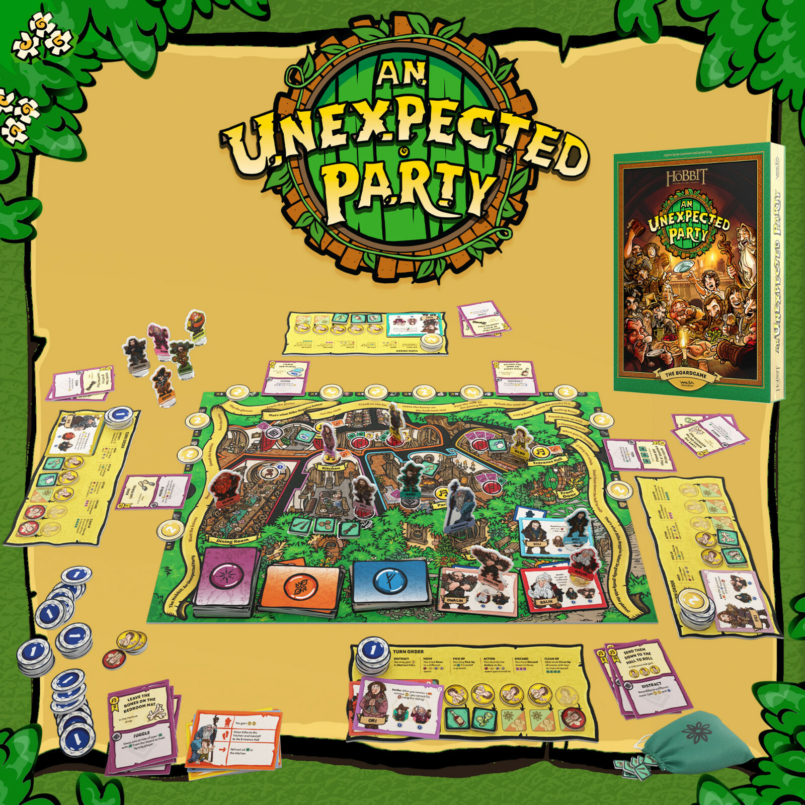 WETA Workshop – The Hobbit Trilogy: An Unexpected Party – The Board Game, *NEW*