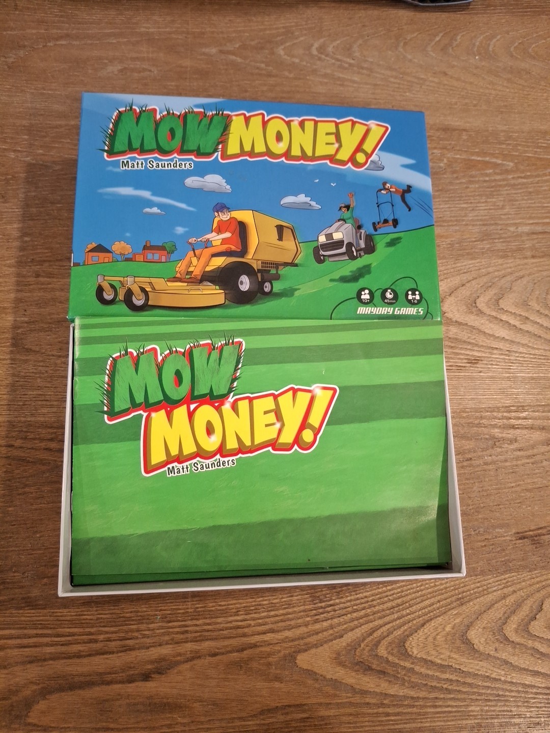 Mayday Games MOW MONEY Game by Matt Saunders 100% Complete Economy Game