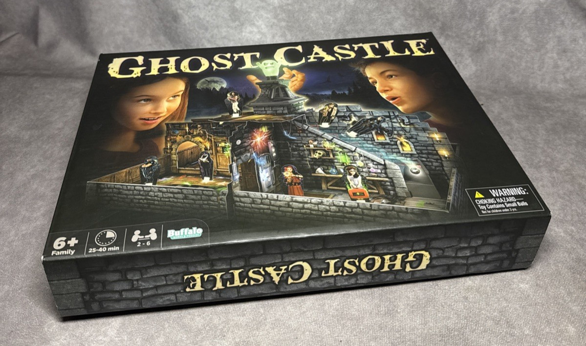 Buffalo Games Ghost Castle Board Game 2020 3D Haunted Escape Family Spooky