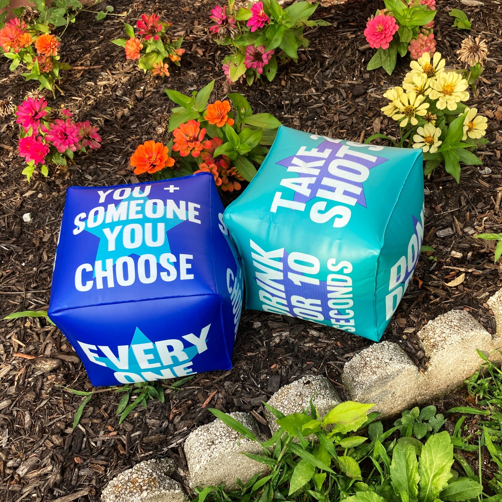 Giant 10″ Inflatable Dice Drinking Game – Pool Parties, Lawn, Floor, BBQ Games