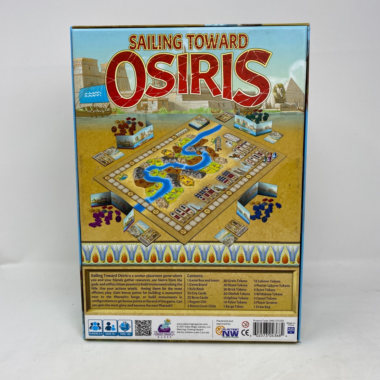 2018 Sailing Toward Osiris Strategy Board Game Daily Magic Games COMPLETE