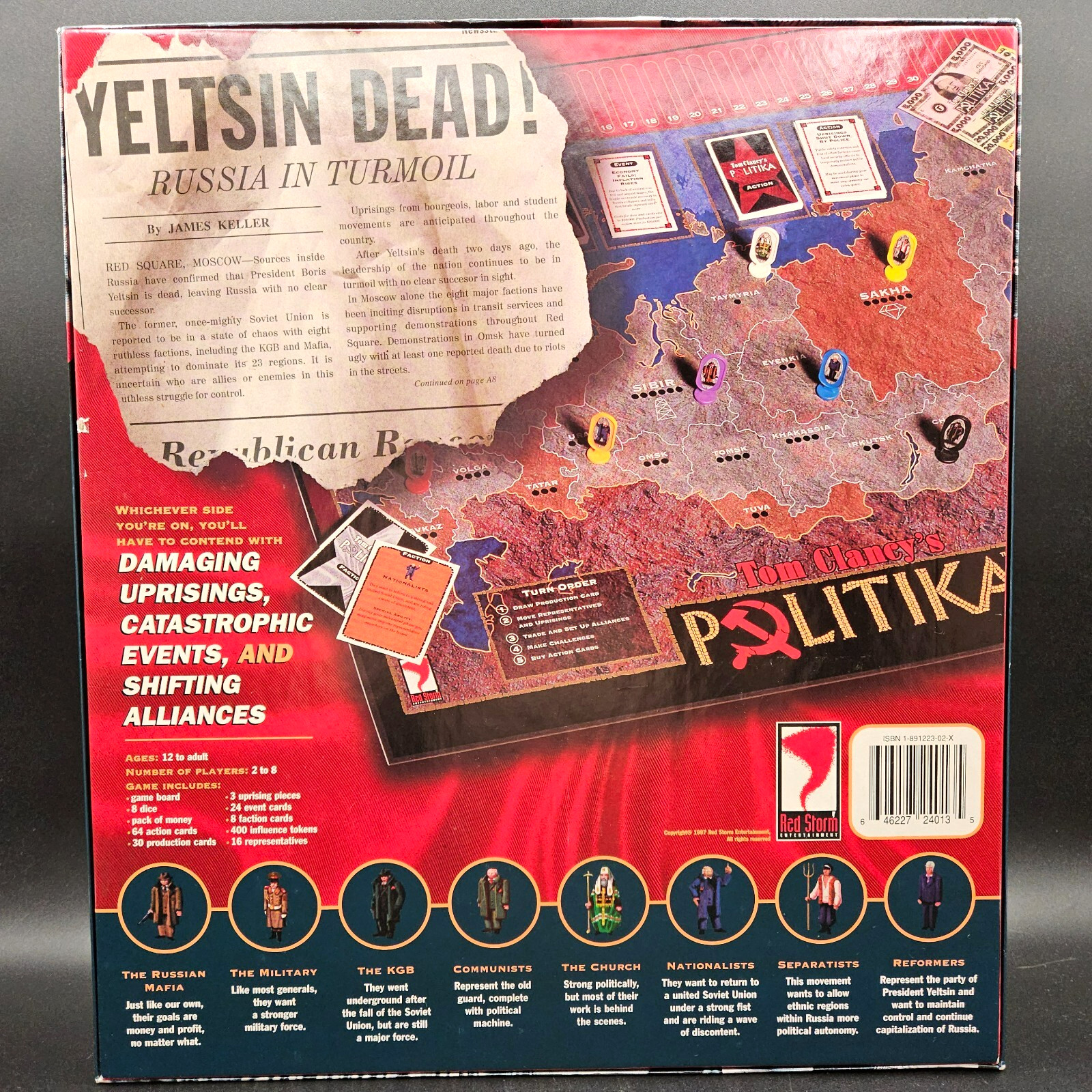 Tom Clancy Politika Game Strategy Russia NEW Open Box Complete