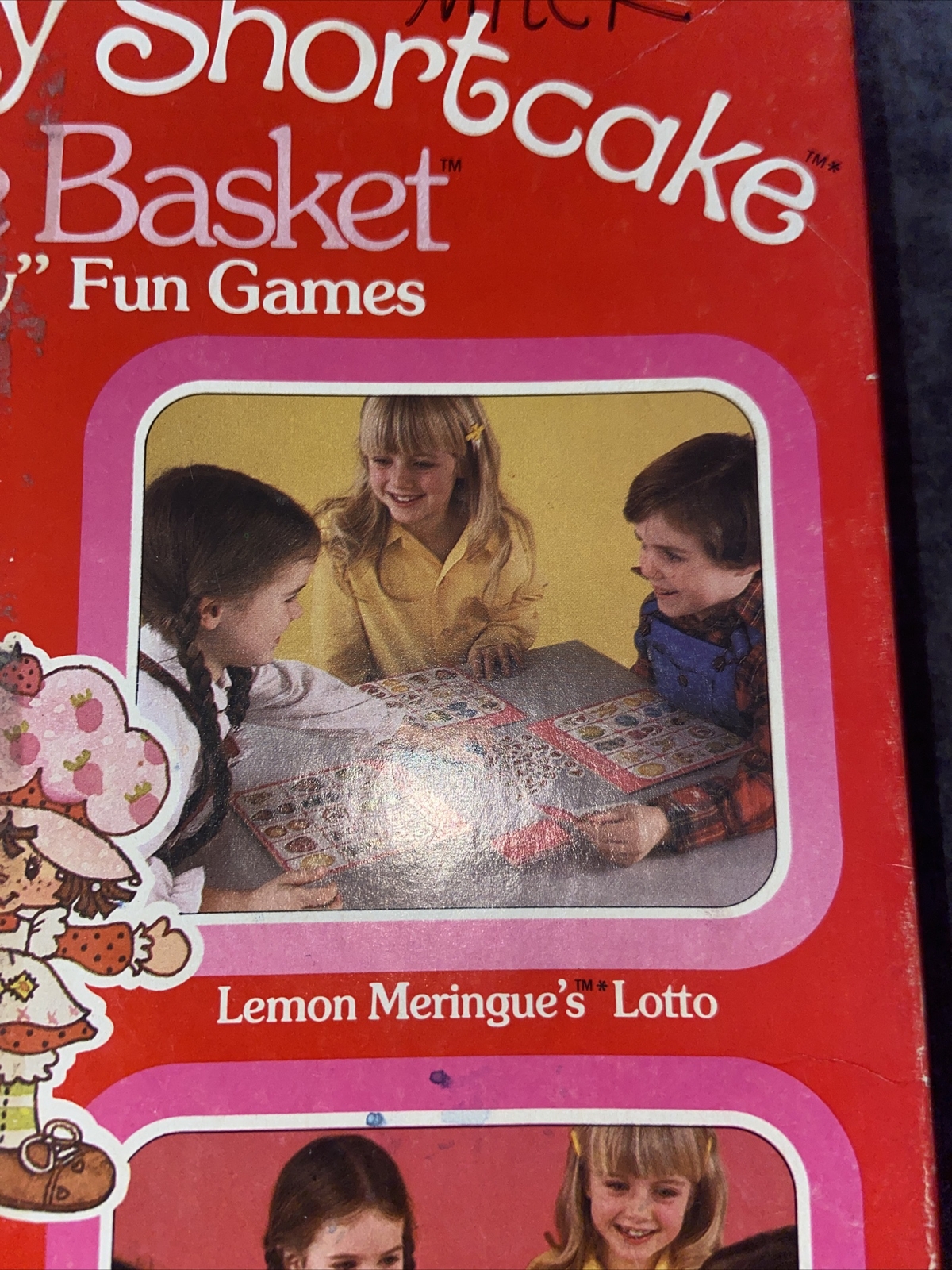 Strawberry Shortcake Game Basket Four Berry Fun Games By Parker Brothers