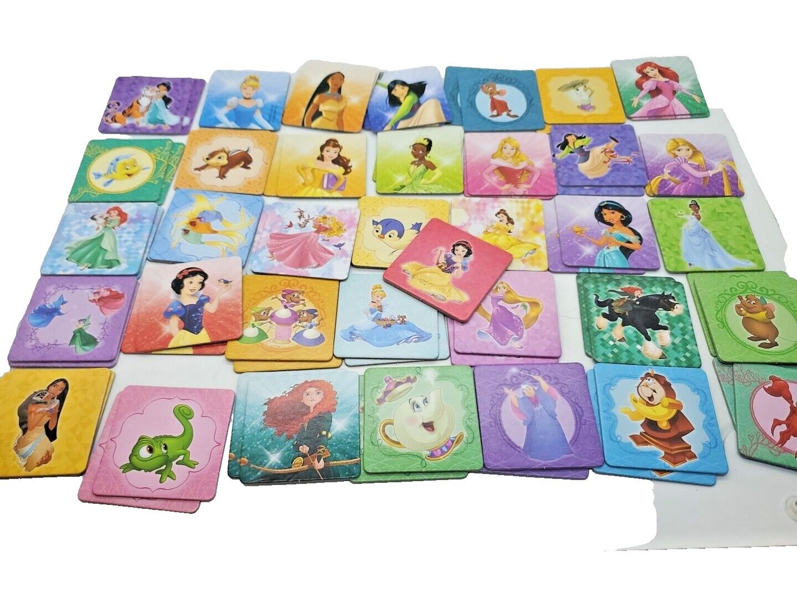 Disney Princess Matching Game Picture Tiles Memory Wonder Forge
