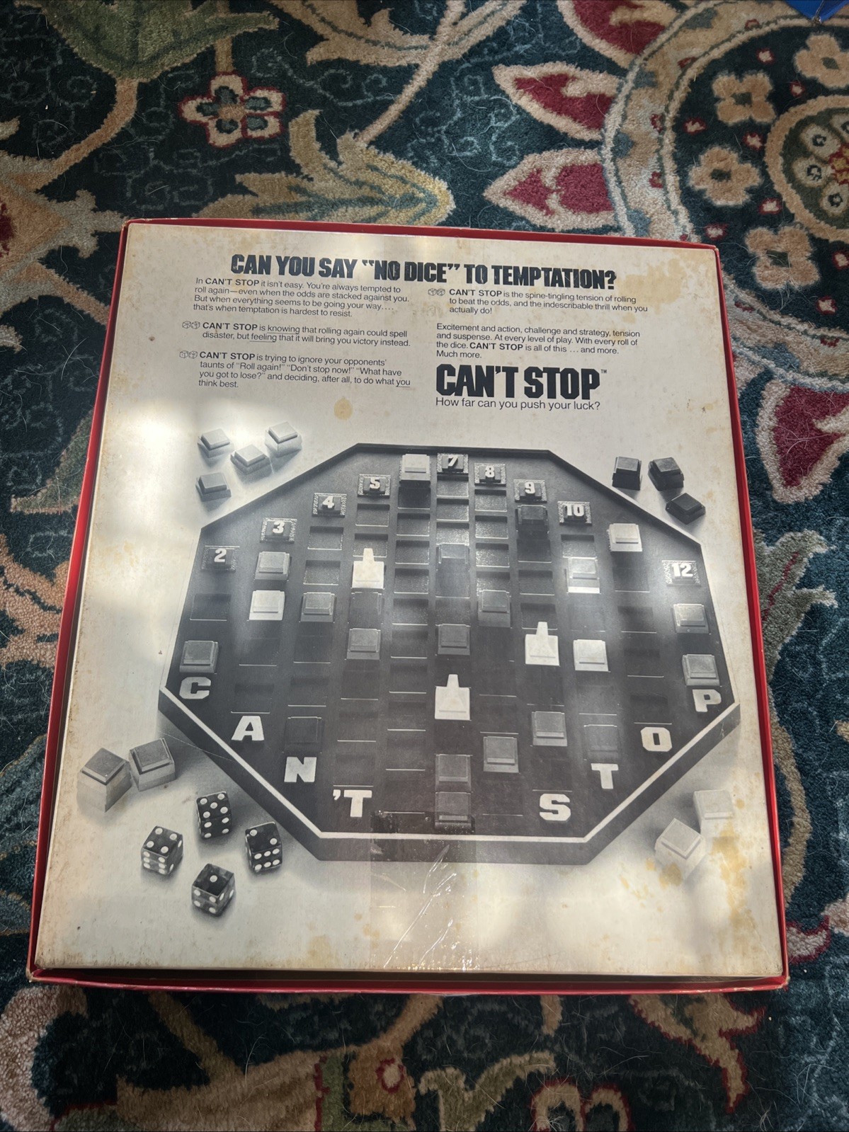 Vintage 1980 Parker Brothers: CAN’T STOP Board Game SEE DESCRIPTION PLEASE!!!