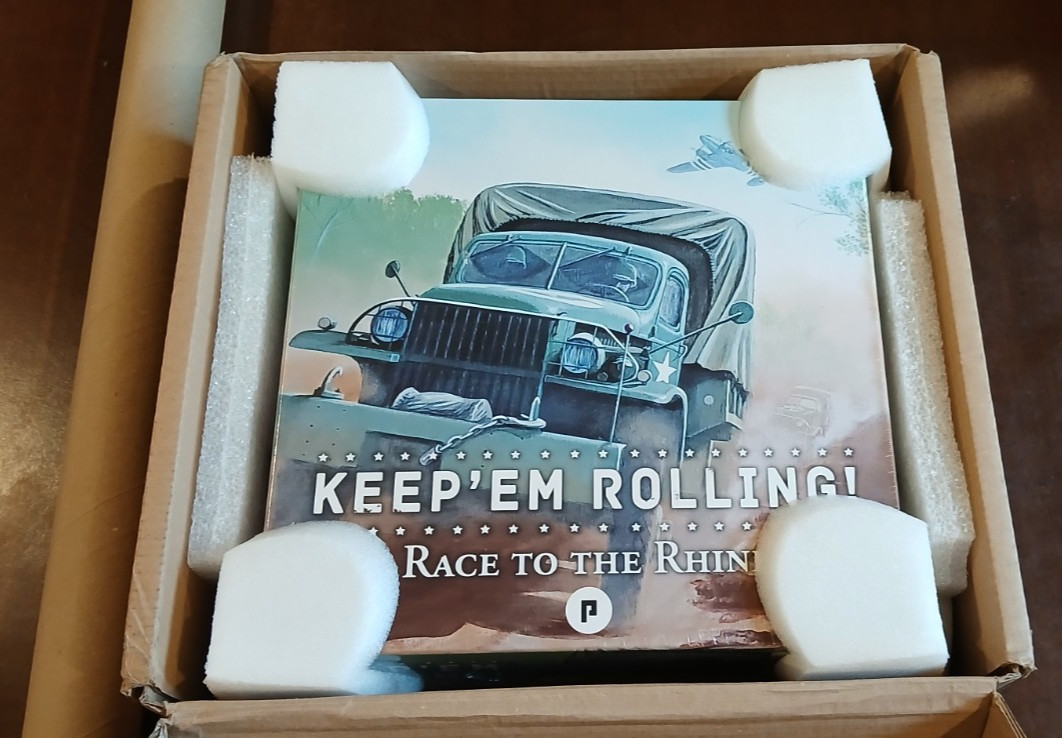 PHALANX Keep’ Em Rolling! Race to the Rhine 1944 – Board Game+Giant Playmat NIS