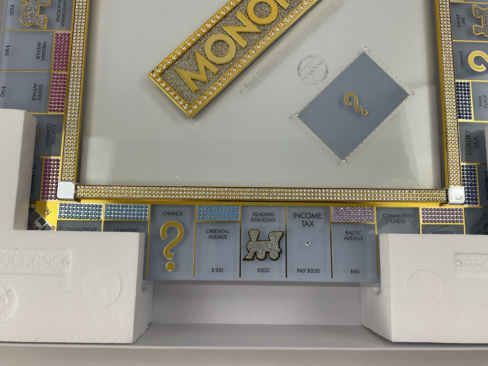 Monopoly Crystal Edition 85th Anniversary Swarovski Glass Board Limited Hasbro