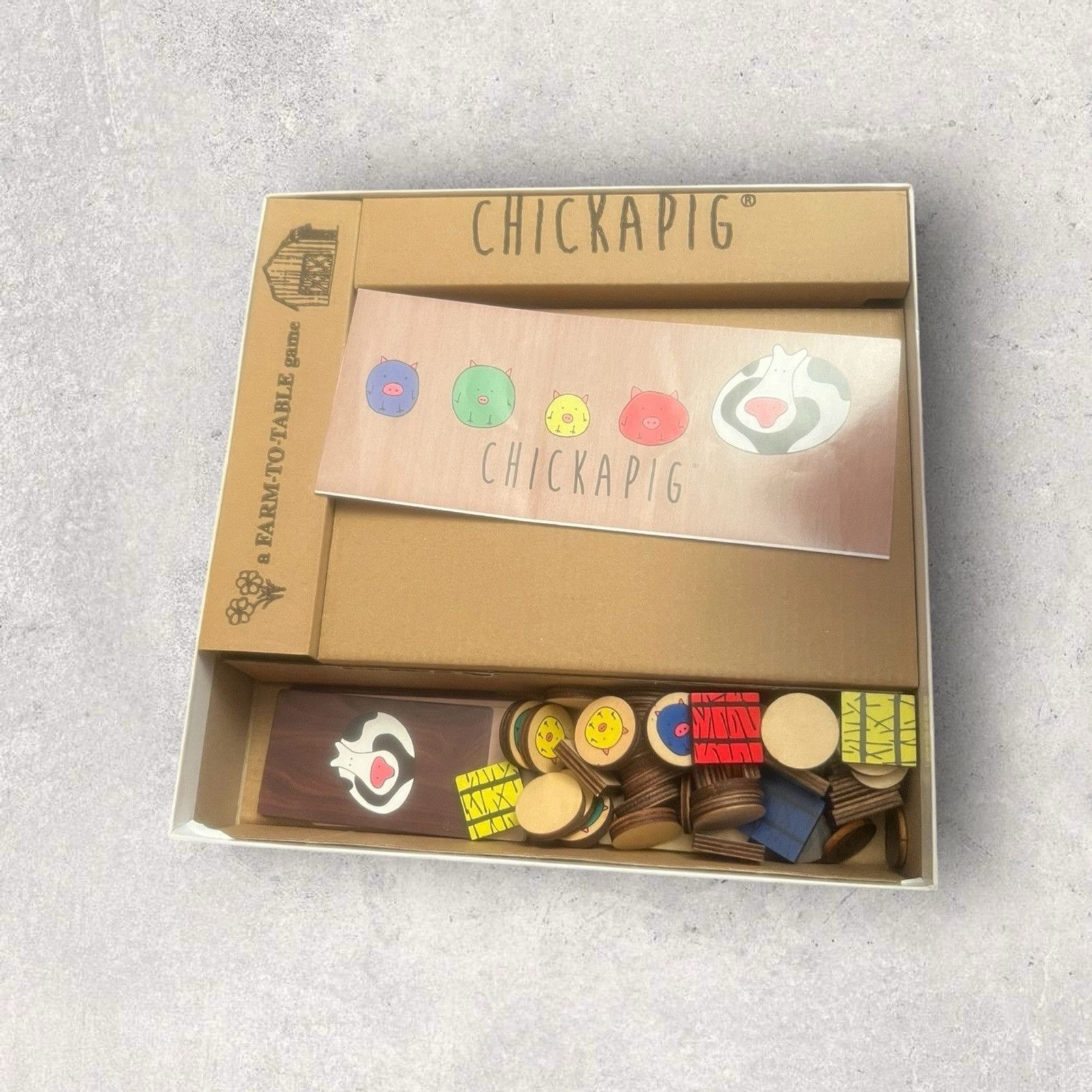 Chickapig Strategic Board Game Family Friendly Game For 2 or 4 Players with …