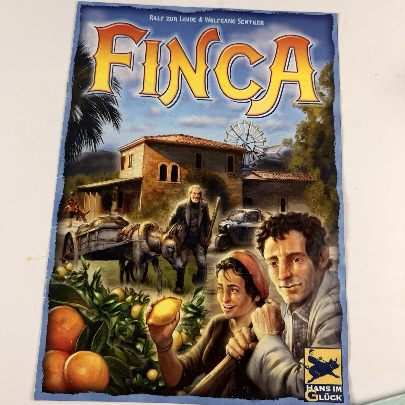 Finca Board Game Rio Grande Games Strategy Mallorcan Harvest 2009 Complete
