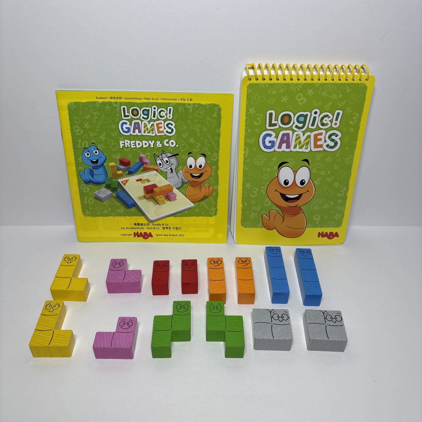 Logic! Games Happy Worms Logic Block Game HABA PLAY – STEM & Spatial Awareness