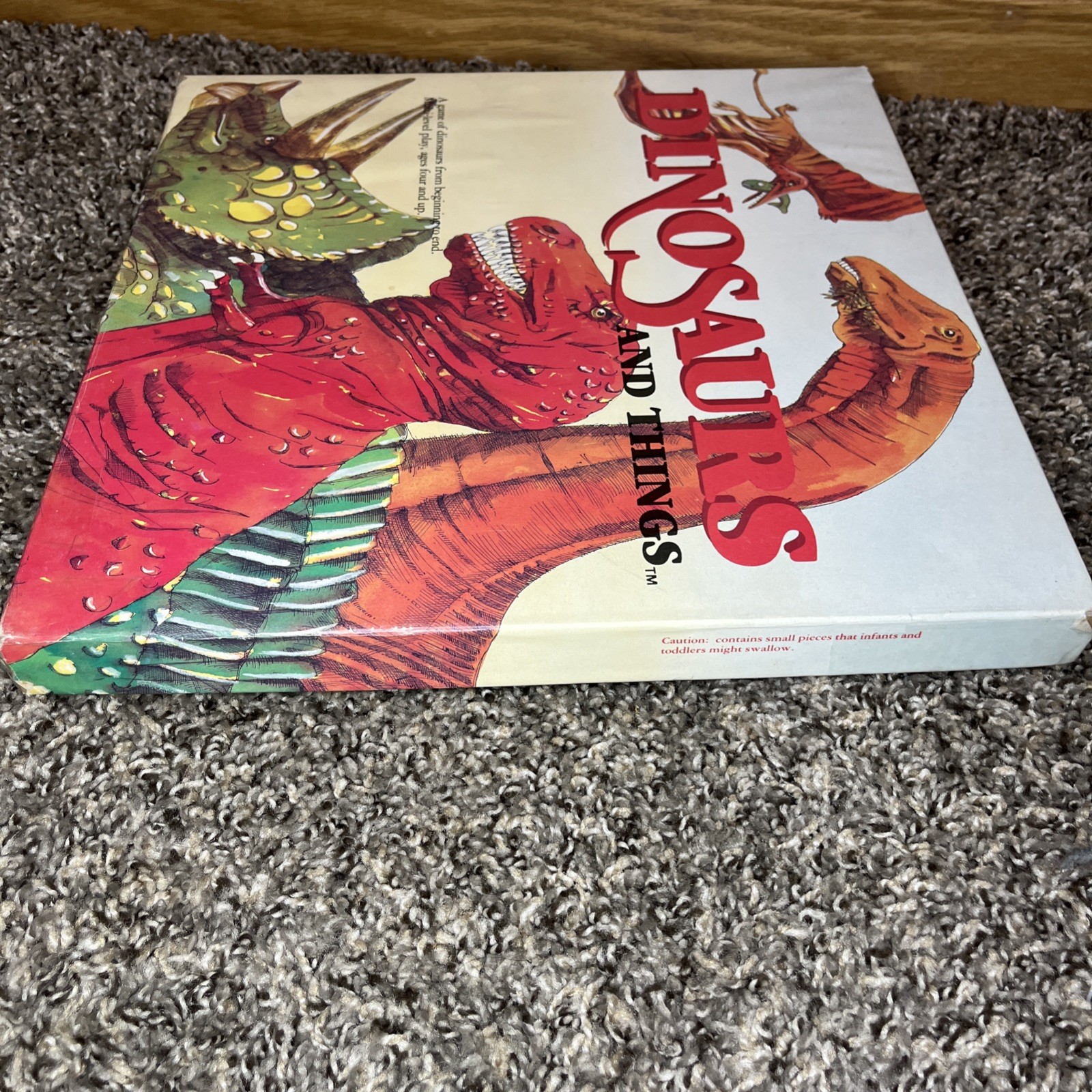 Vintage Aristoplay Dinosaurs And Things Board Game 100% Complete in Box 1987