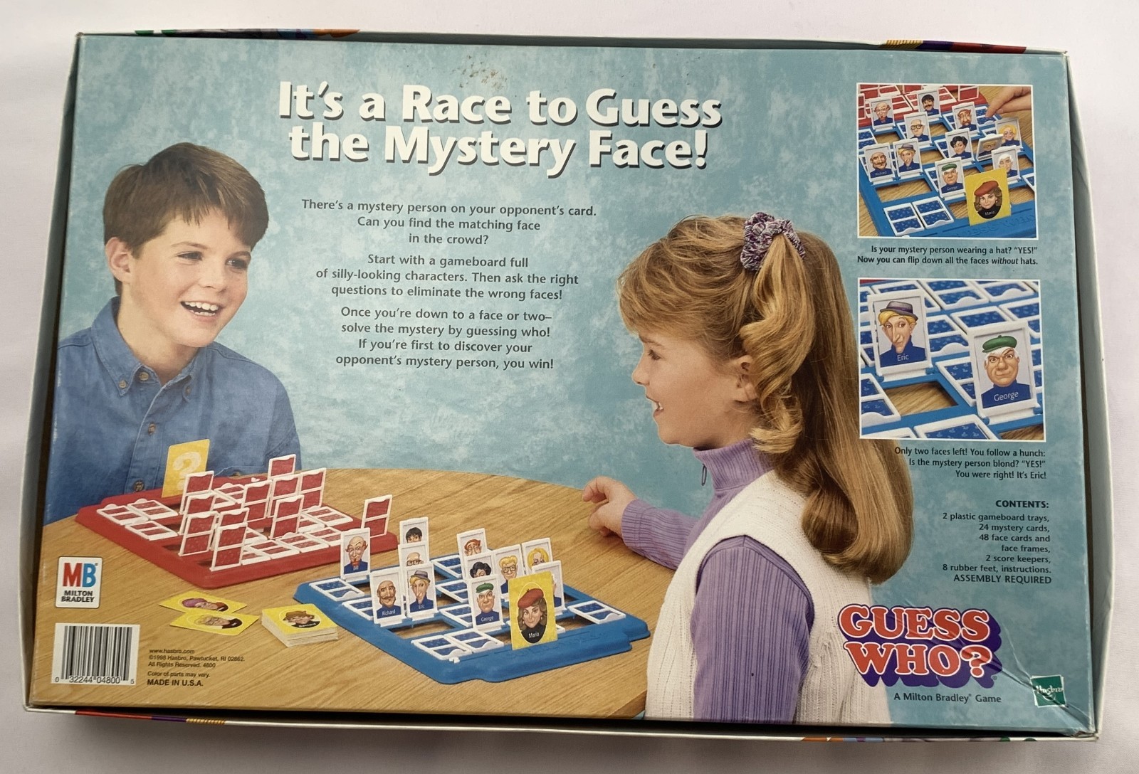 1998 Guess Who Game by Milton Bradley Complete in Very Good Condition FREE SHIP