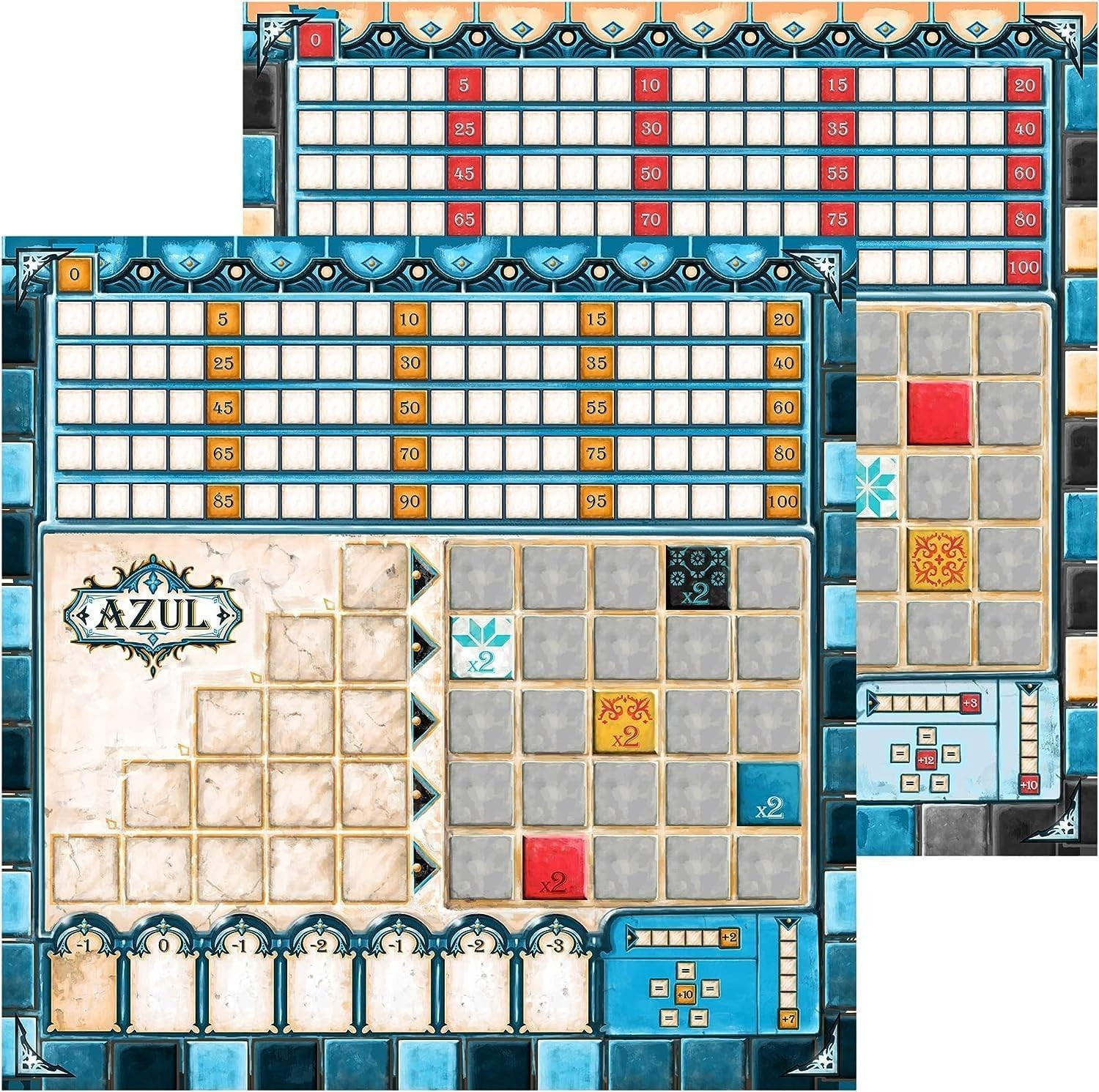 Asmodee Azul Crystal Mosaic Board Game EXPANSION – Tile-Placement Strategy, Fami