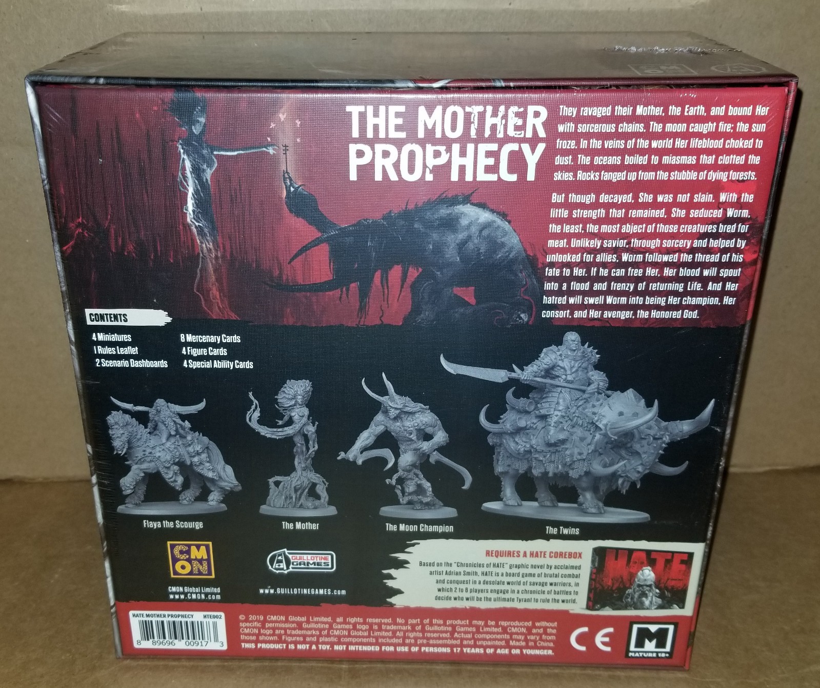HATE Board Game The Mother Prophecy Expansion (CMoN) New & Sealed