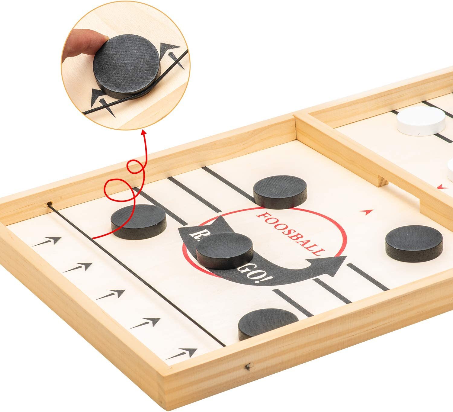 Big Size Desktop Winner PK Board Game Fast Sling Puck Game Family Toy Child Gift