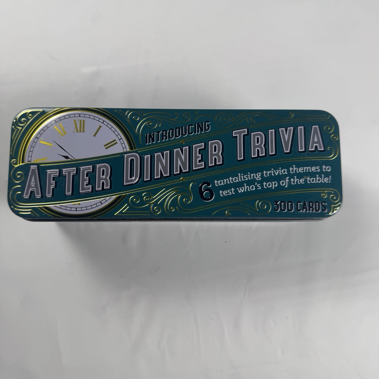 After Dinner Trivia Game Ginger Fox Hacche Tin Family Card Game Complete