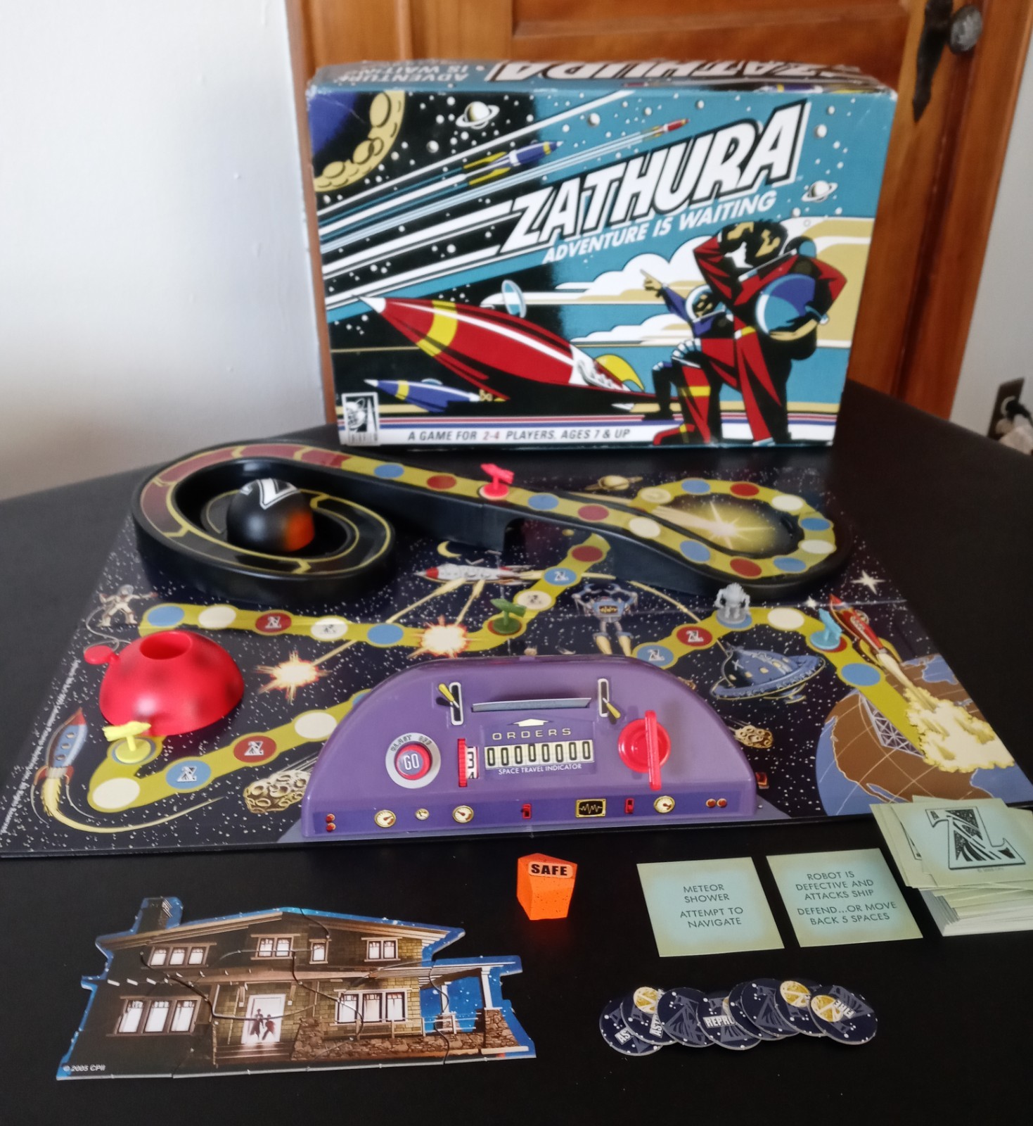 Vintage Zathura Adventure is Waiting Pressman 2005 Board Game COMPLETE #4505