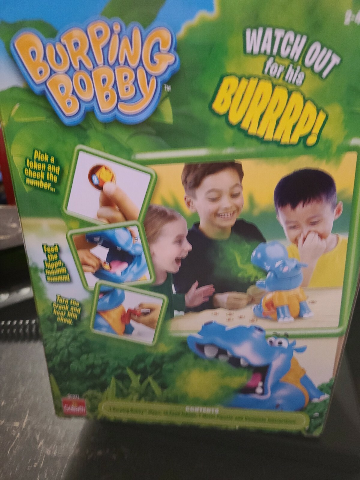 Brand New Burping Bobby Hippo Game by Goliath 2-4 Players Ages 4+