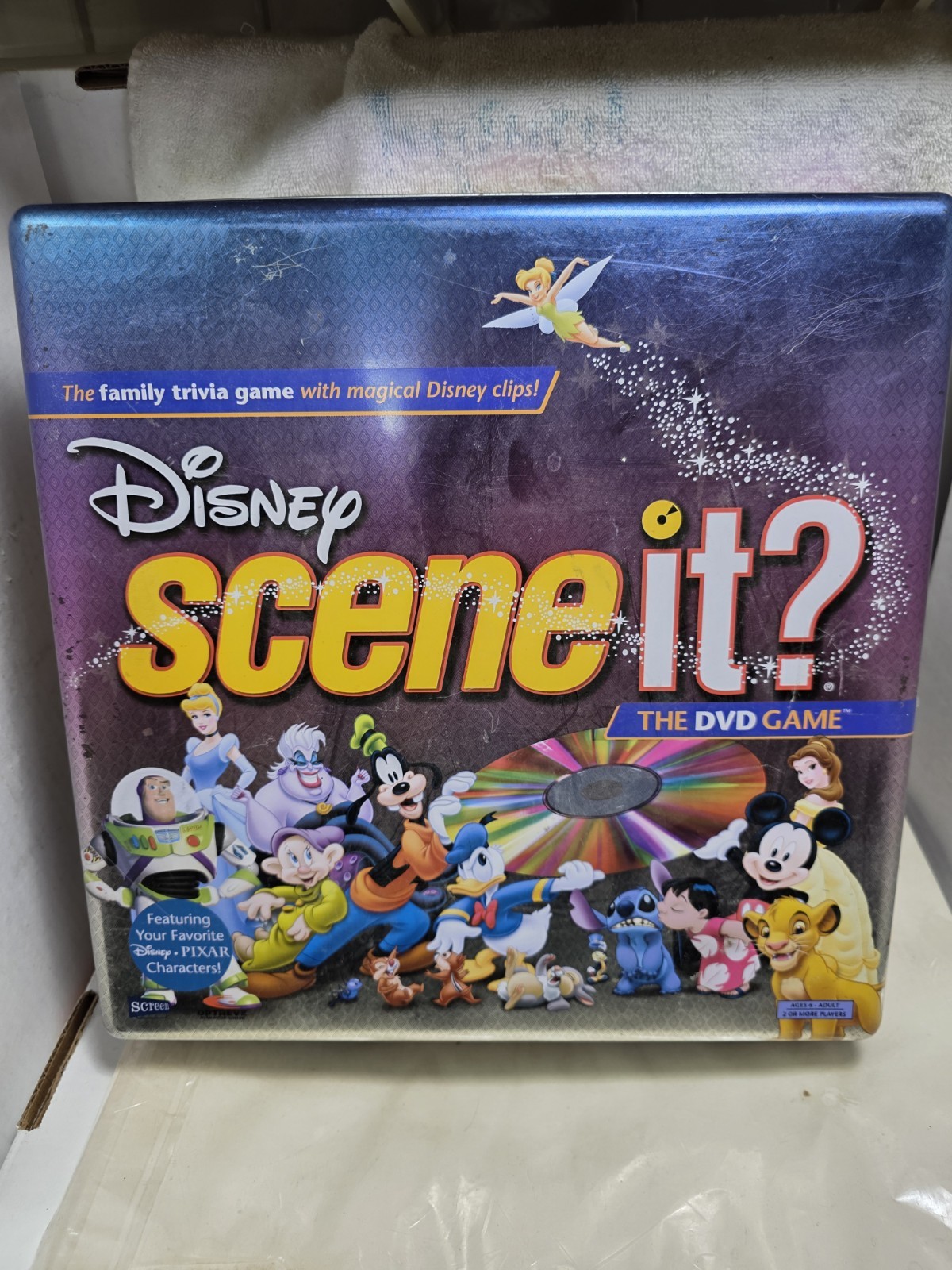 Screenlife 2004 Mattel Disney Scene It? In Metal Collectible Case( Complete)