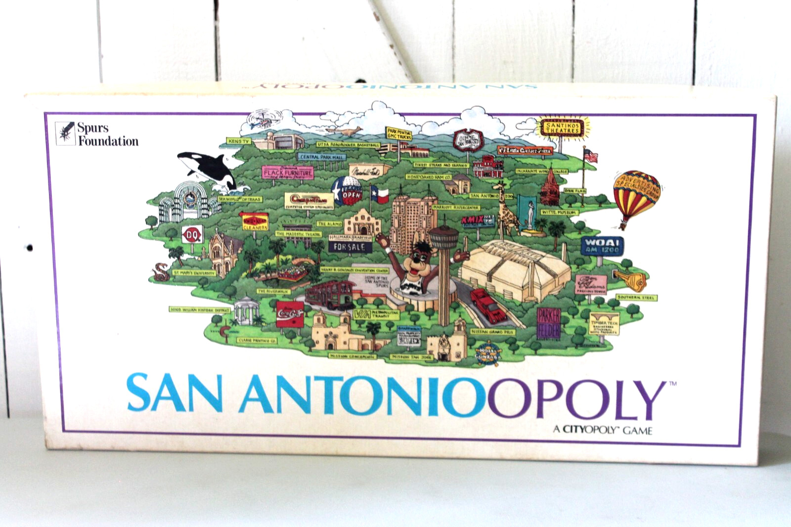 Vintage 1989 San Antonioopoly Board Game San Antonio TX Cityopoly Property