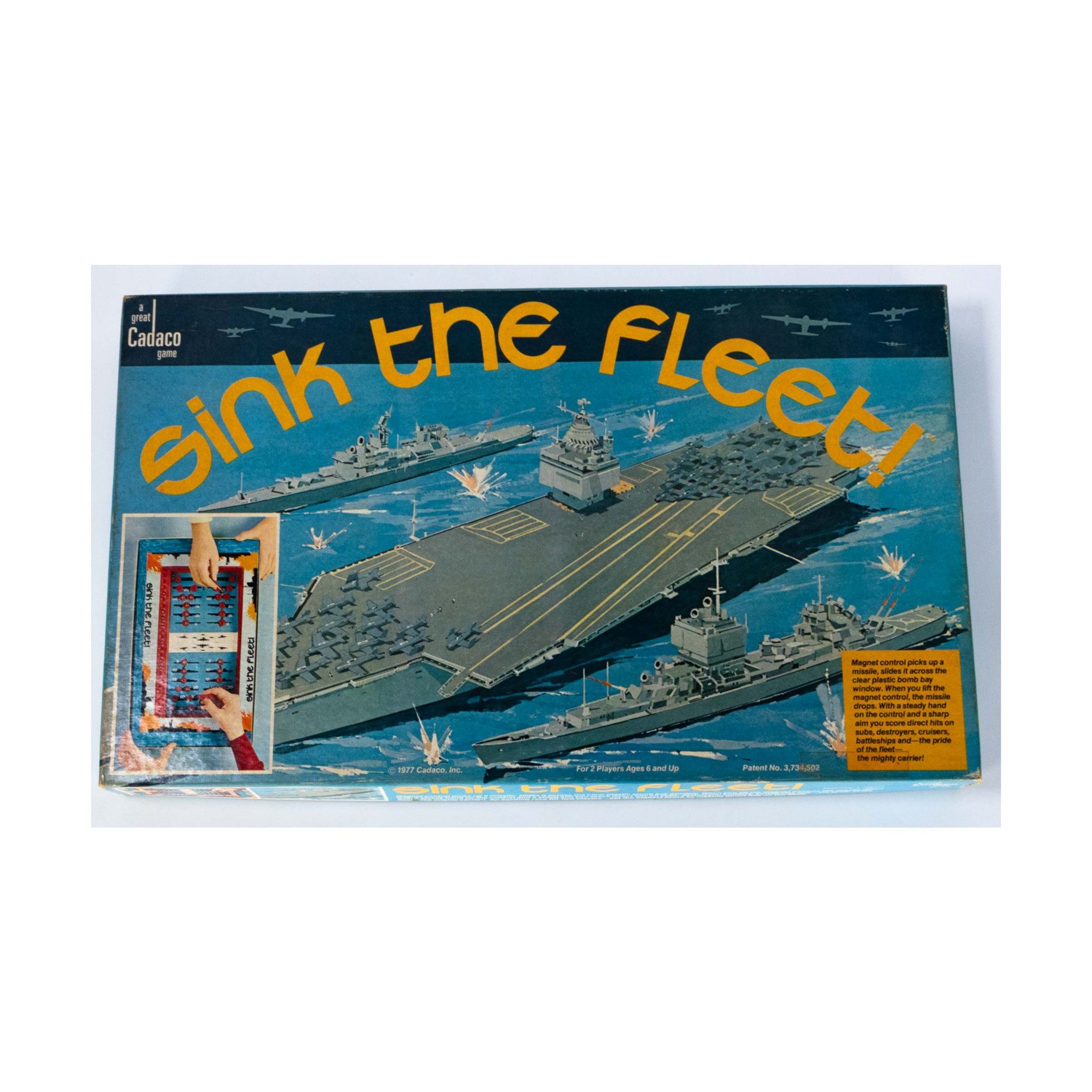 Cadaco Boardgame Sink the Fleet Box VG/EX