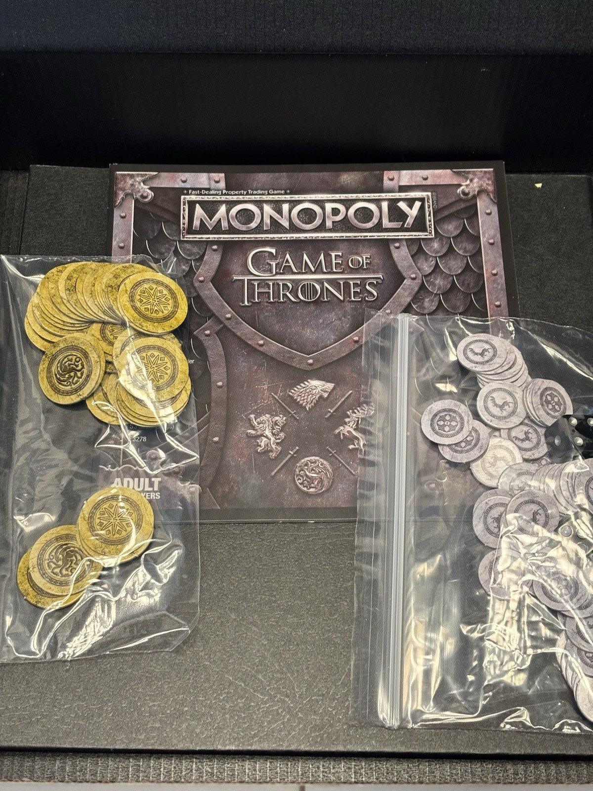 Monopoly Game Of Thrones Edition Board Game 2018 w/ Sound – Mostly Complete