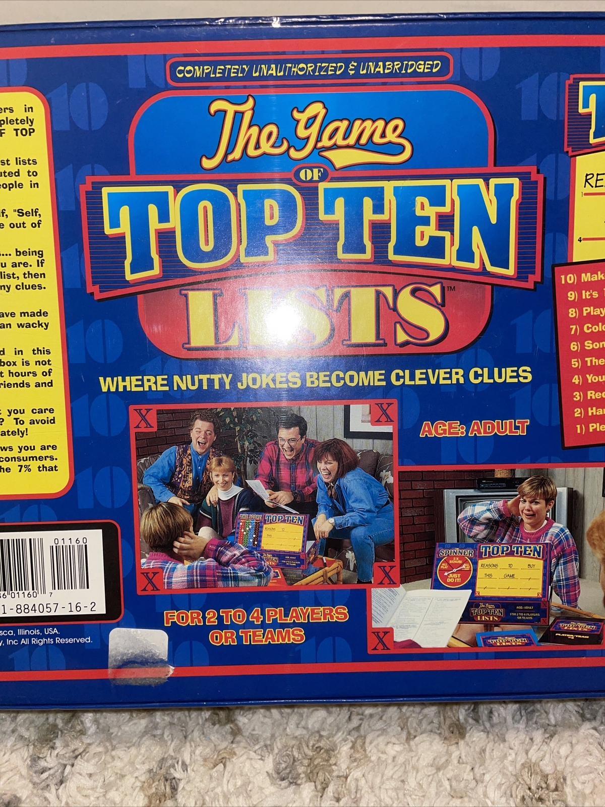 *NIB* TDC Games The Game Of Top Ten Lists 1995 #1160 Still Plastic Sealed
