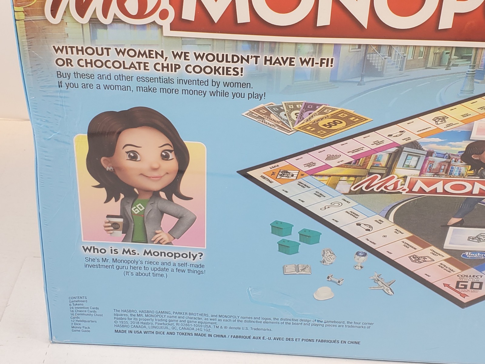 Ms. Monopoly Board Game By Hasbro New And Sealed