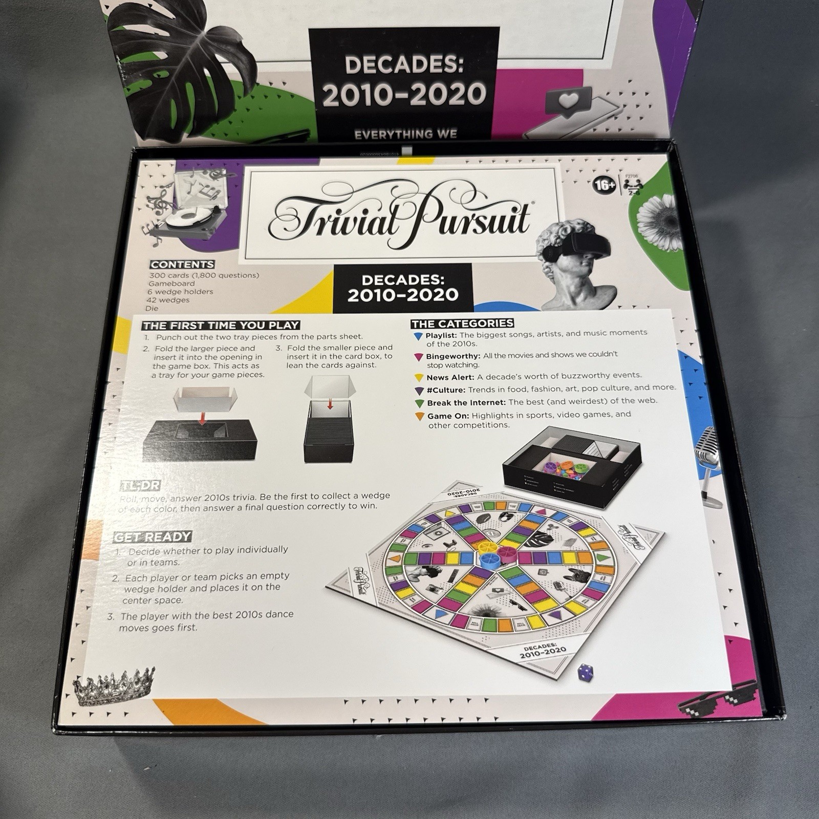 Trivial Pursuit Decades 2010-2020 Board Game Hasbro Pop Culture – NEW Open Box