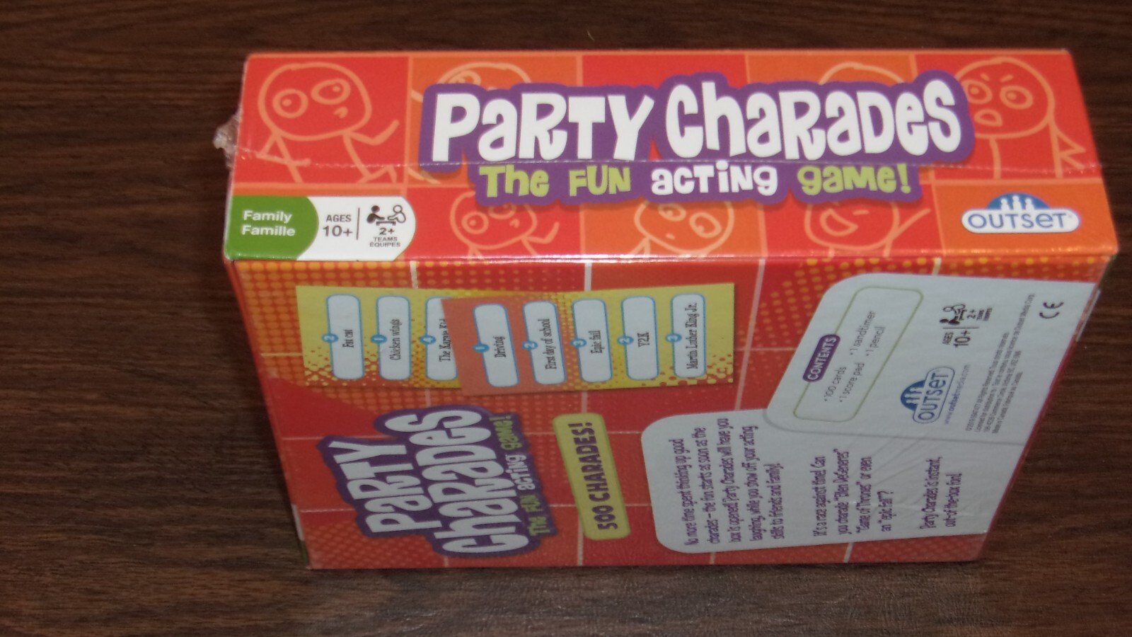 NIB 2019 Party Charades The Fun Acting Game By Outset 500 Charades