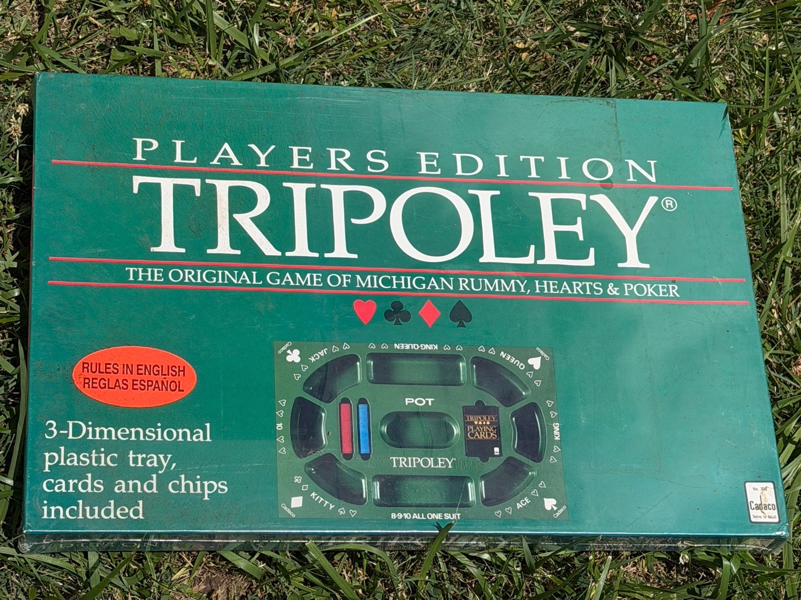 Vintage 1989 TRIPOLEY Players Edition No. 300 Rummy Hearts & Poker Brand New