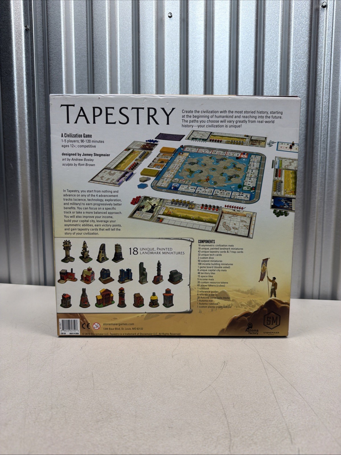 Tapestry Board Game – A Civilization Game – Stonemaier 2019 (EX/NM-Complete)