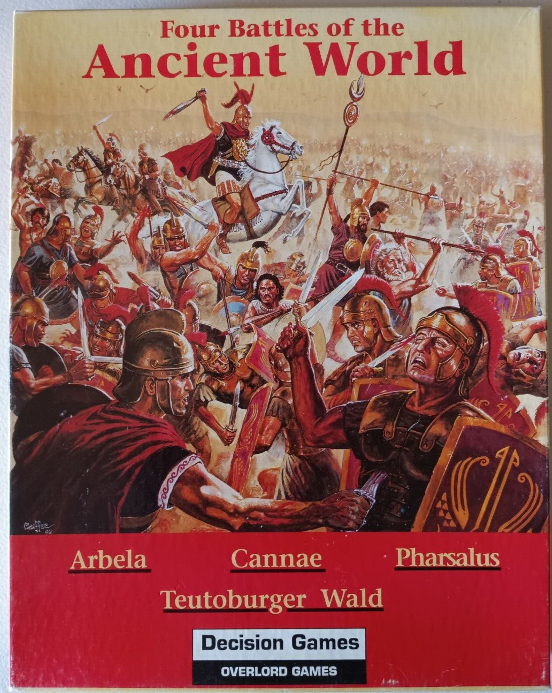 Four Battles of the Ancient World – Decision Games wargame – VG – COMPLETE
