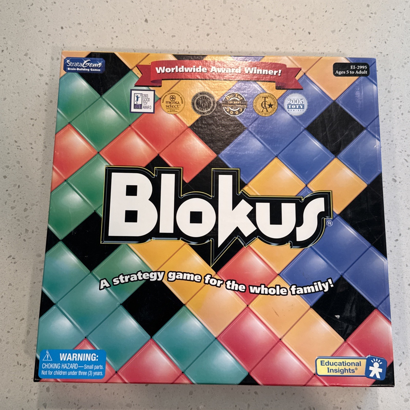 Blokus XL COMPLETE Educational Insights 2005 Strategy Large Edition Mensa