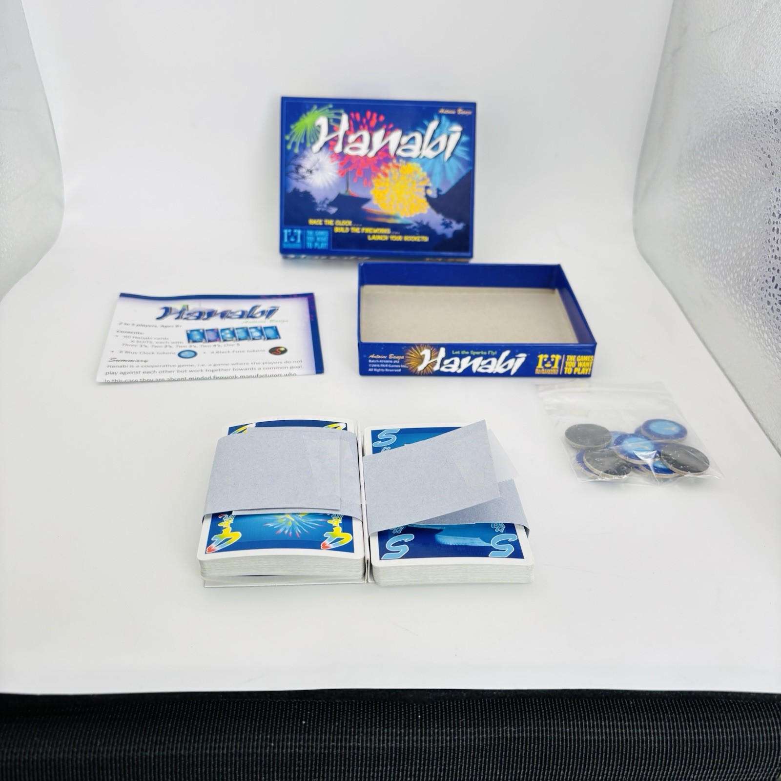 Hanabi Card Game R & R Games 8+ Antoine Bauza 2016 Multiplayer Unplayed