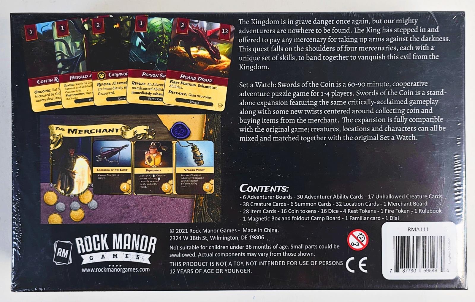 Set a Watch: Swords of the Coin by Rock Manor Games – SEALED