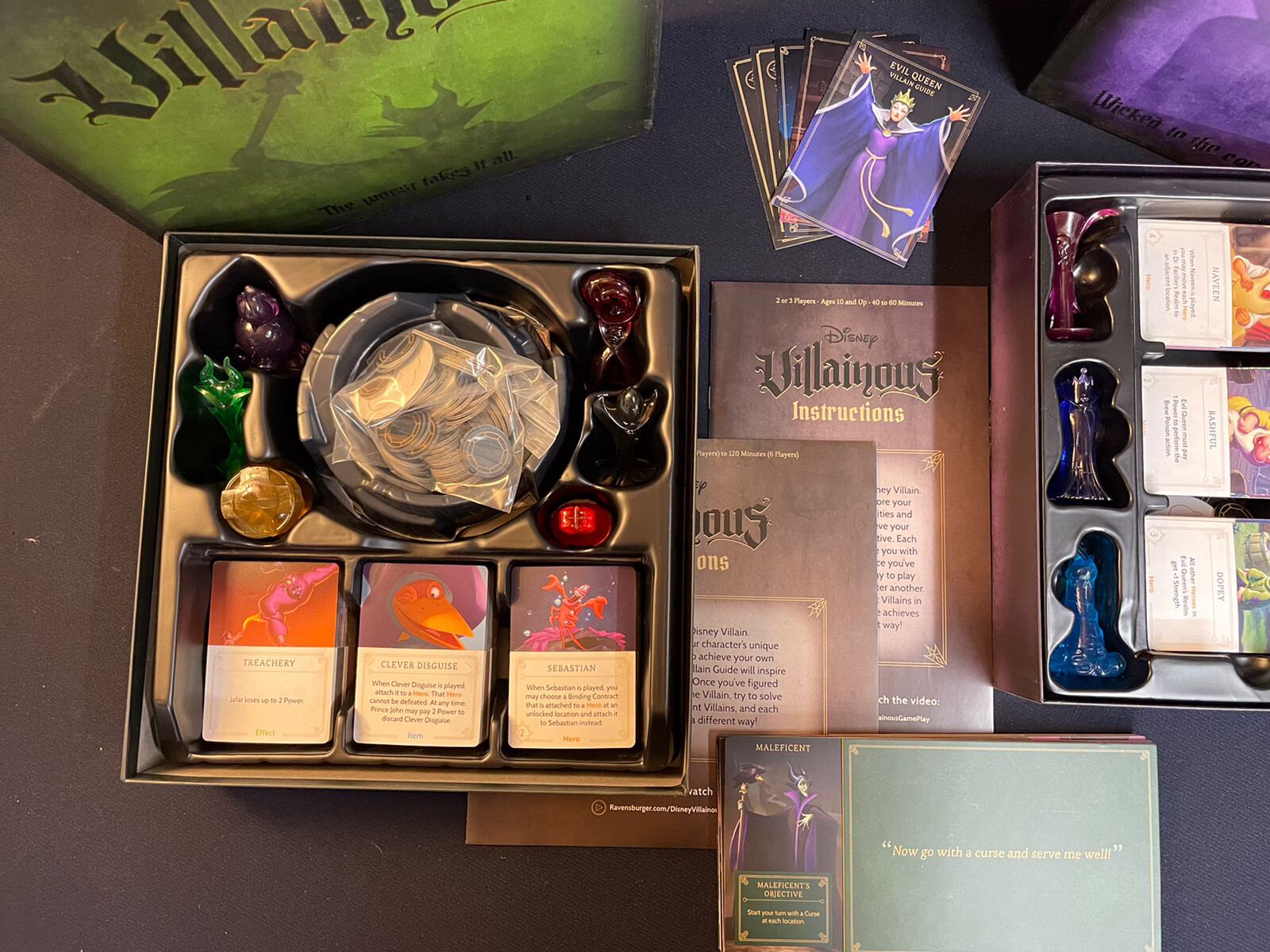 Disney Villainous Board Game + Wicked To The Core Expansion