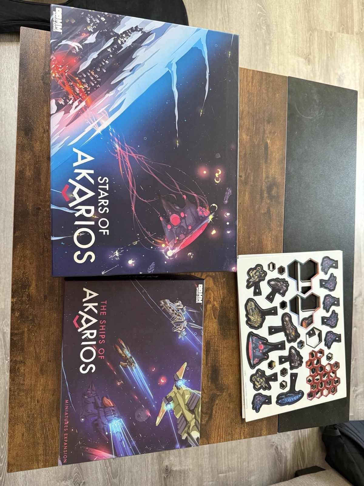 Stars of Akarios Game Board Base Game & The Ships of Akarios Expansion OOMM