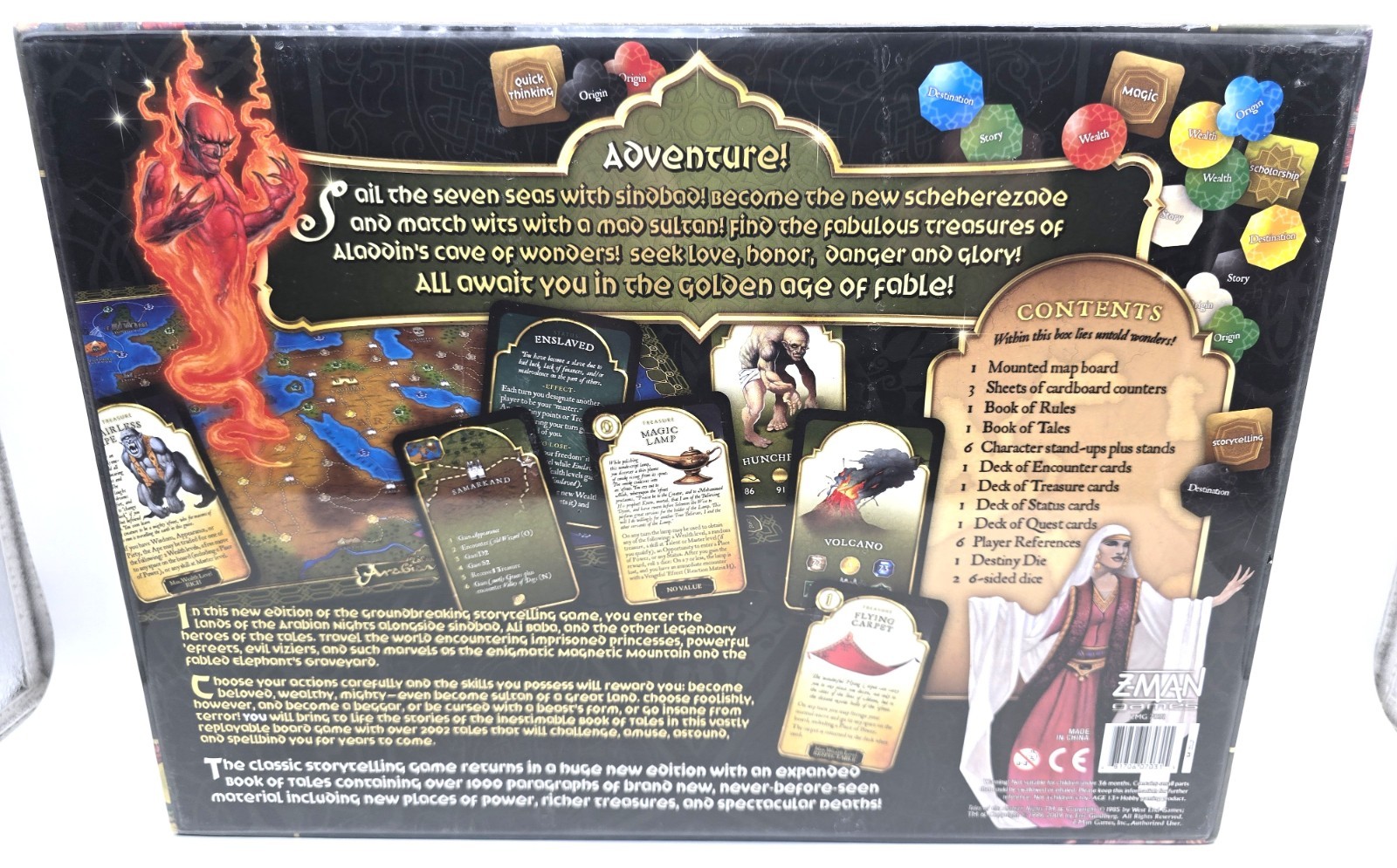 Tales of the Arabian Nights Board Game FACTORY SEALED BRAND NEW RARE Z-MAN 2009!