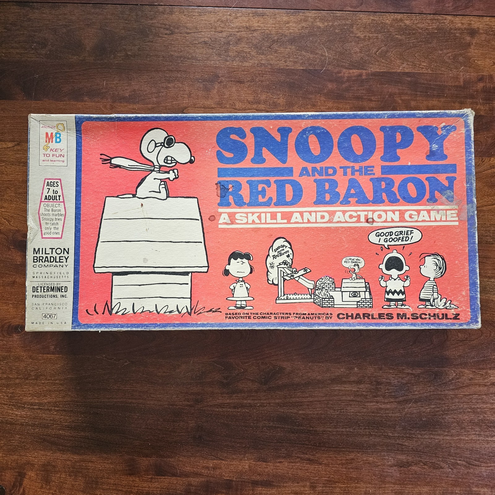 1970 Milton Bradley Snoopy and the Red Baron Skill and Action Game