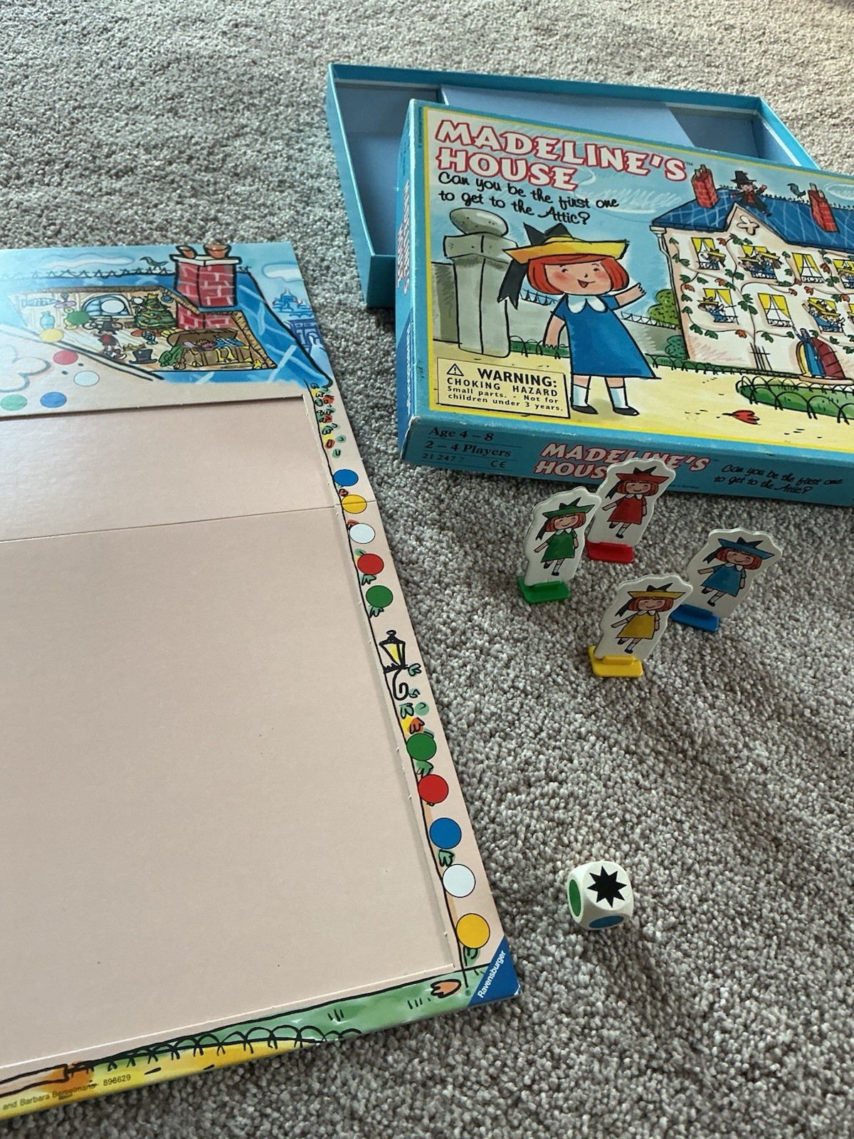 Ravensburger Madeline’s House Board Game 1995 Vintage Complete Family Kids