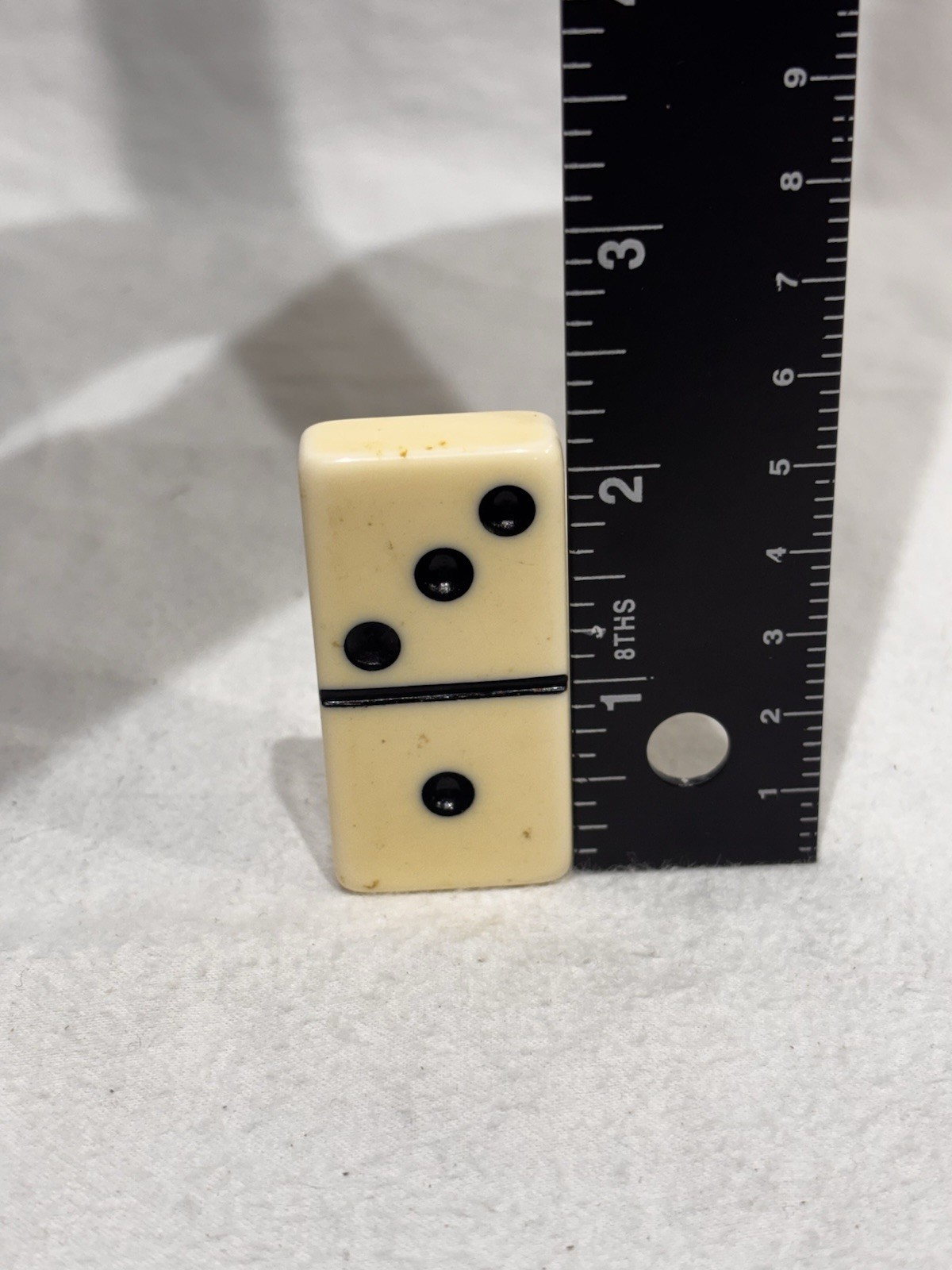 Super Thick Jumbo Size Giant Face Marblelike Dominoes Puremco #1632 Box ** As Is